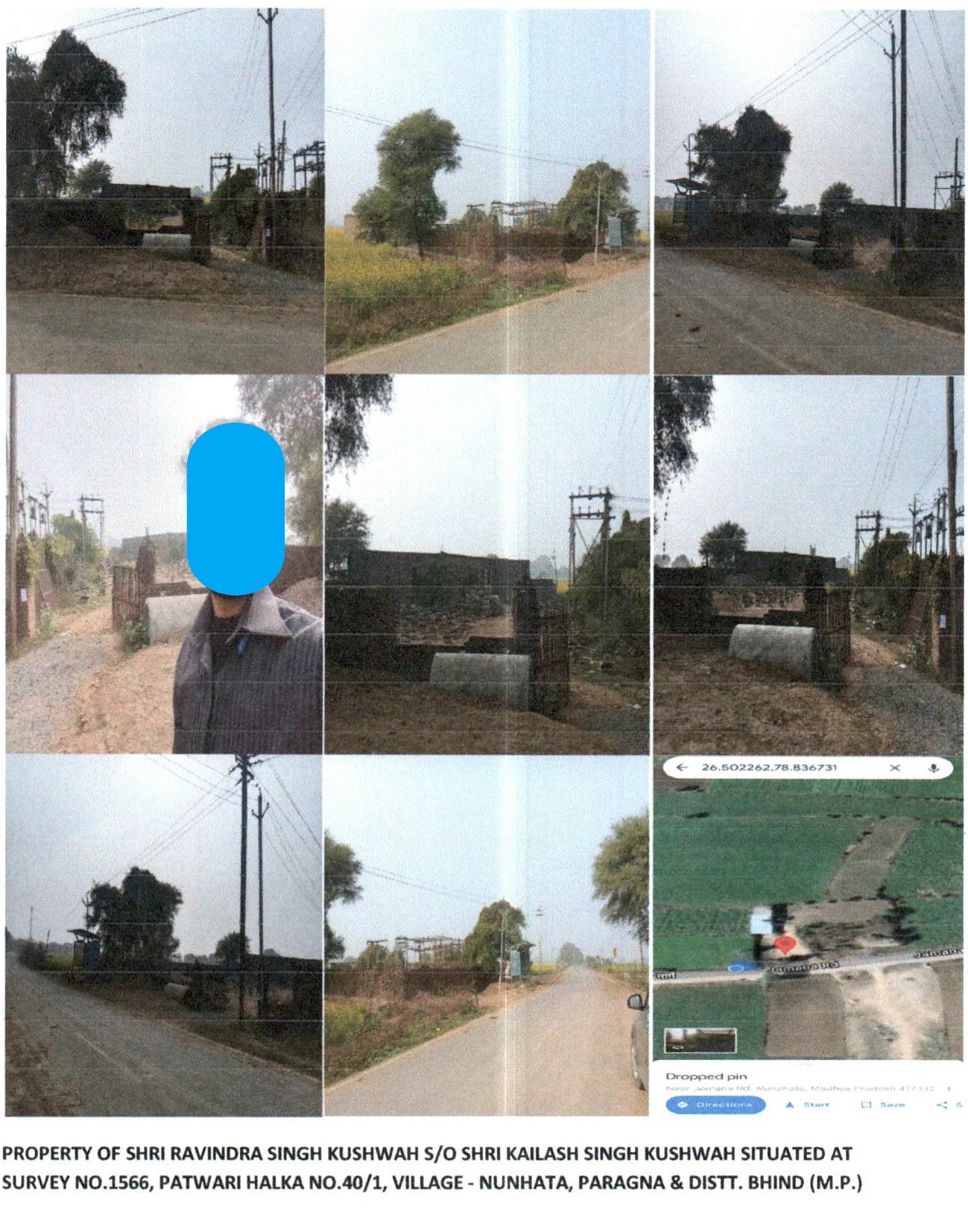 Land in Nuhata,Bhind